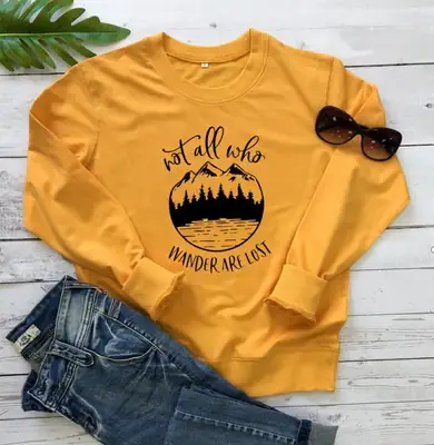 Black Mountain Print Crewneck Sweatshirt