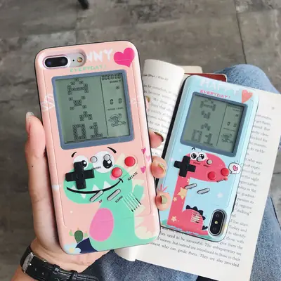 Pink 12-Tetris Phone Case for iPhone 13 Pro Max