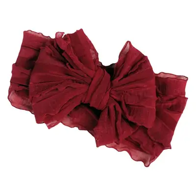 Orange Lace Big Bow Hair Band for Girls