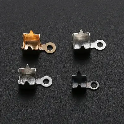 Gold Plated Single Claw Ring Drill Chain for DIY Jewelry