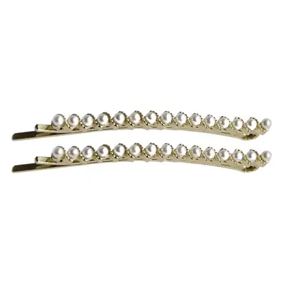 Pearl Hairpin Side Bangs Clip Elegant Pair