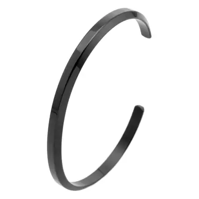 Stainless Steel Open C-Bracelet for Men Women