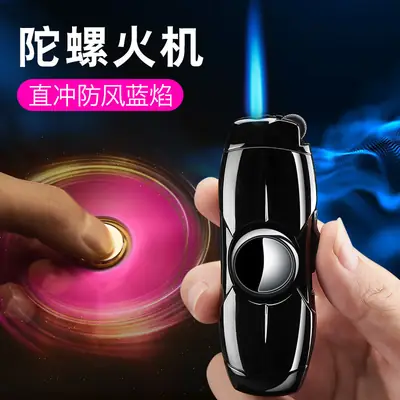 Direct Fingertip Gyro Inflatable Lighter Black