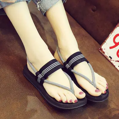 New summer sandals girls all-match flat flip-flops women's outdoor beach sandals wholesale sandals