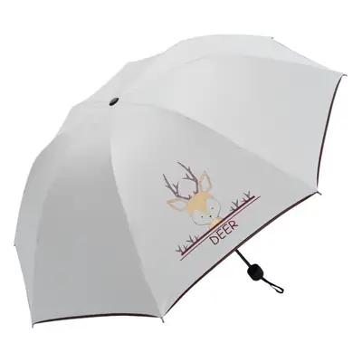 Women Anti-UV Sun Umbrella 96cm Pink Floral