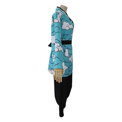 Demon Slayer Kimetsu No Yaiba Costume Set Blue Clouds