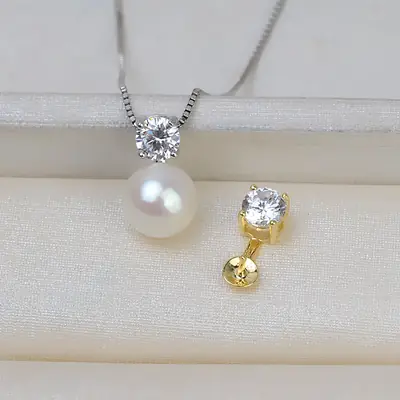 S925 Silver Princess Pearl Pendant Women's Pendant