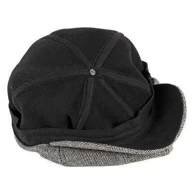 Men's Herringbone Cap Autumn Winter Warm Gray