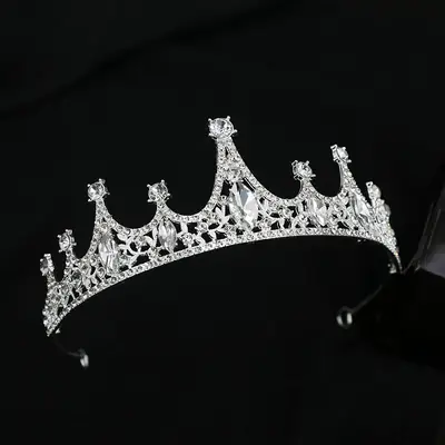 Crystal Crown for Girls Princess Headband Alloy Rhinestone