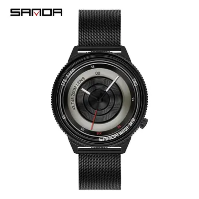 Sanda Men's Silver Mesh Watch 1041 Quartz Fashion Watch