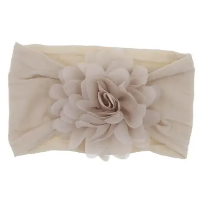 New Green Chiffon Baby Headband with Red Flower