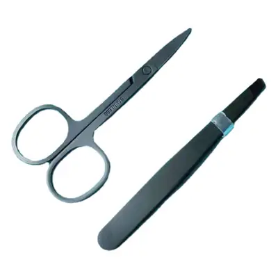 Factory Black Stainless Steel Eyebrow Clip Scissors 9G