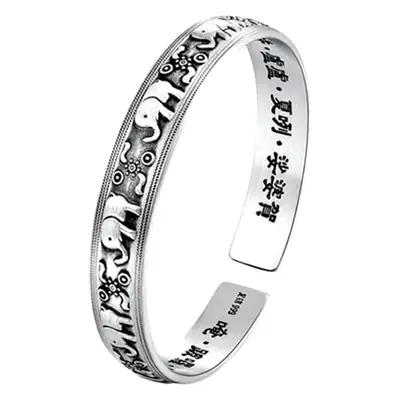 Korean Style Open Bracelet for Women with Elephant Design