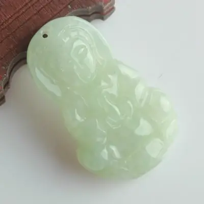 Smiling Buddha Jade Pendant for Men Women