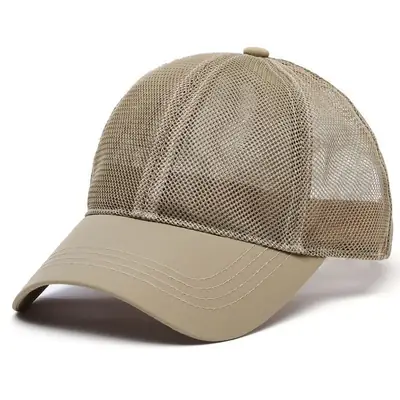 Men's Mesh Sun Hat Large Size Breathable Summer Cap
