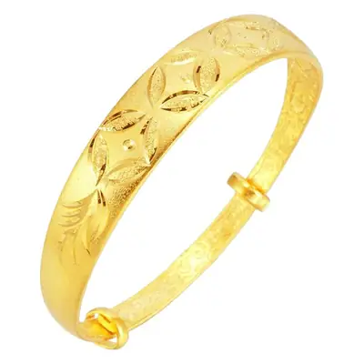 Vietnam Sand Gold Dragon Phoenix Bracelet 11mm