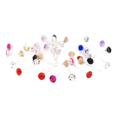 108 Pcs Multi-Color Rhinestone Earrings Set