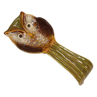 Owl Ceramic Soup Spoon Rack Ornament