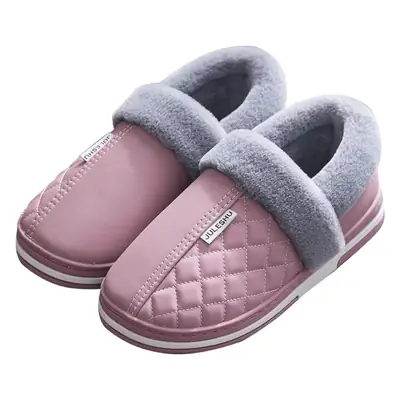 Waterproof Warm Black Slip-On Shoes for Men
