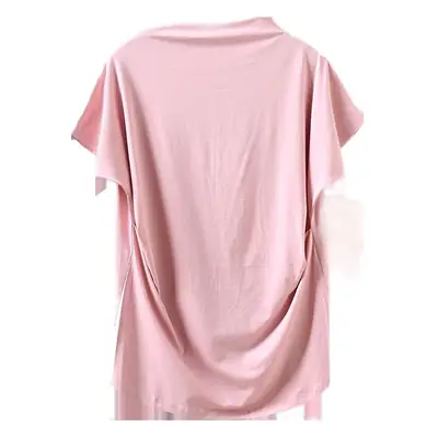 Loose Chubby Girl T-shirt Pink 2021 New
