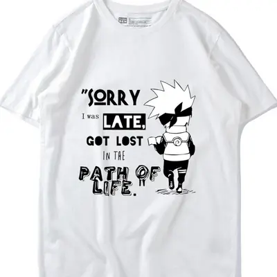 Women's White K-Style Loose T-Shirt Short Sleeve