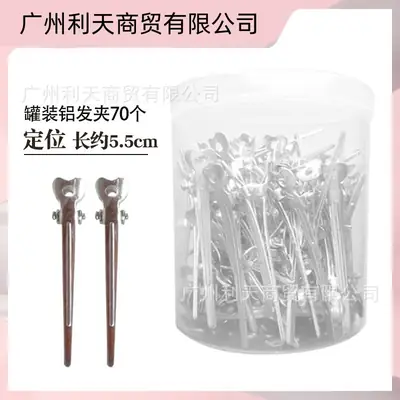 7 Pcs Silver Aluminum Hair Pins for Hair Styling