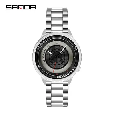 Sanda Men's Black Red Quartz Watch with 120 Hours Display