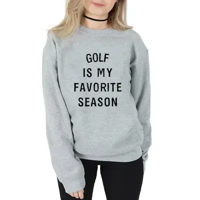 Golf is My Favorite Season Maroon Sweatshirt