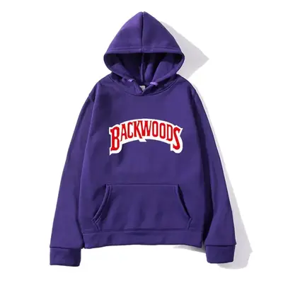 Blue Backwoods Hooded Pullover Sweater for Men Women