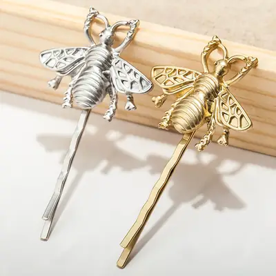 Golden Bee Hairpin Clip for Women Men