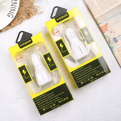 Dual USB Car Charger for Phone & Lighter Use