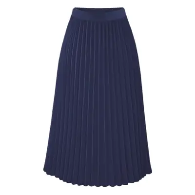 Red Pleated Chiffon Skirt Women Spring Summer