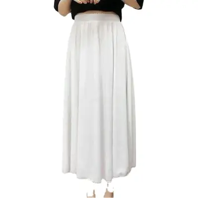 Blue Lace Hanfu Skirt Mid Length Anti Exposure