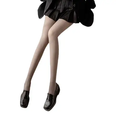 Gray Translucent Bare Leggings Women's Outer Wear