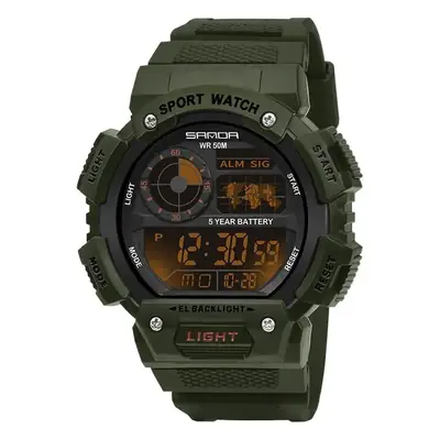 Sanda Men's Multi-Function Electronic Watch Waterproof Shockproof
