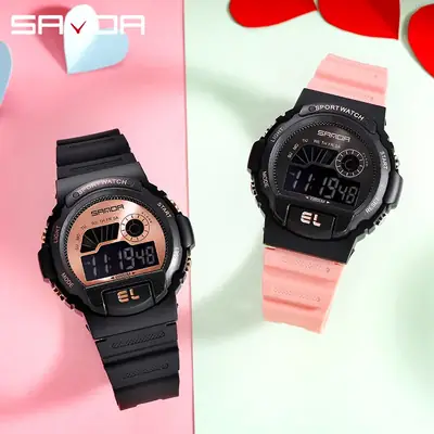 Sanda Sports Electronic Watch for Boys Teens Waterproof Multifunctional