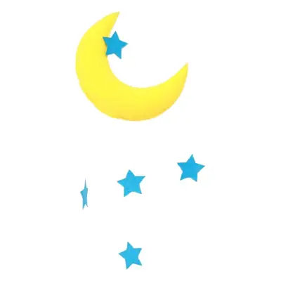 Children's Decorated Basket with Moon Decorations