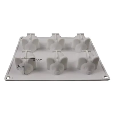 6 Pcs Rat Mouse Mousse Silicone Cake Mold 20cm