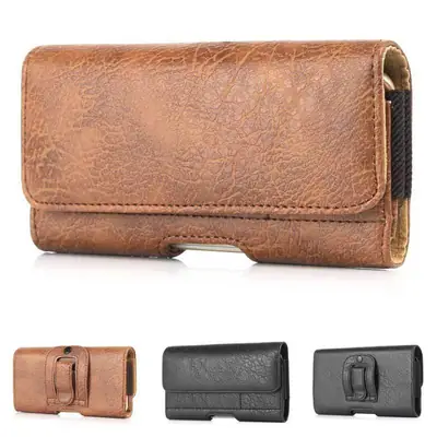 Men's Retro Flip Phone Cover with Universal Holster