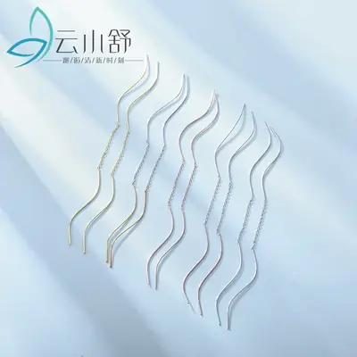 S925 Sterling Silver Wind Tassel Eardrop Earrings for Women
