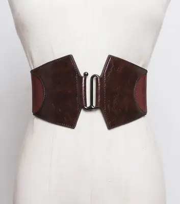 Patent Leather Women's Belt with Buckle