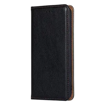 Black Leather Magnetic Phone Case S25