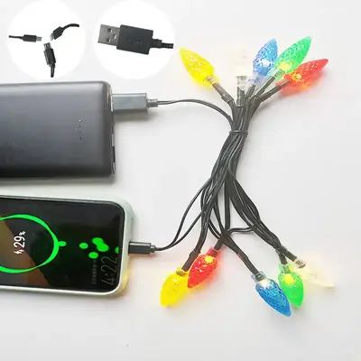 USB LED Colorful Light String for Mobile Phone Charging