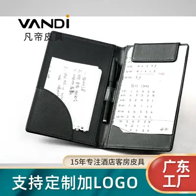 In-Stock Pu Leather Cashier Casher Folder with Printing