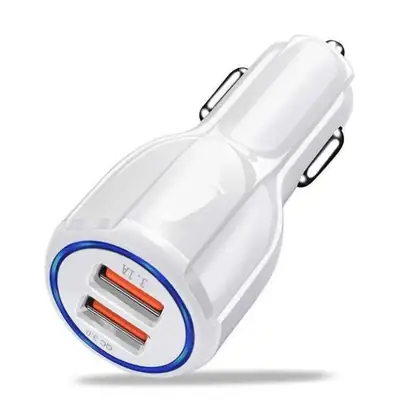 Universal 5V 2.4A Car Charger with 3 USB Ports