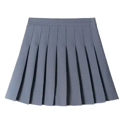 Women Pleated Skirt Solid Color Winter Autumn