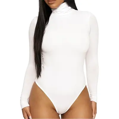 2025 Women's Cross-border Bottoming Slim-fit Bodysuit Yellow