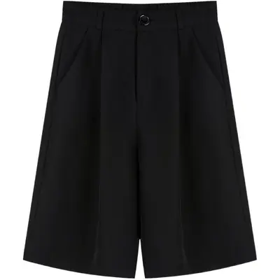 Black Loose Slimming Shorts for Women 2025
