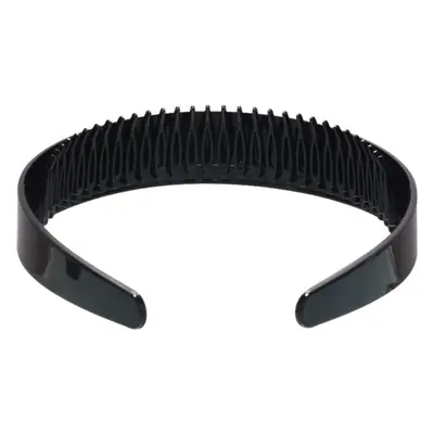 Black Painted Hairband Long Teeth 2.5cm Women's