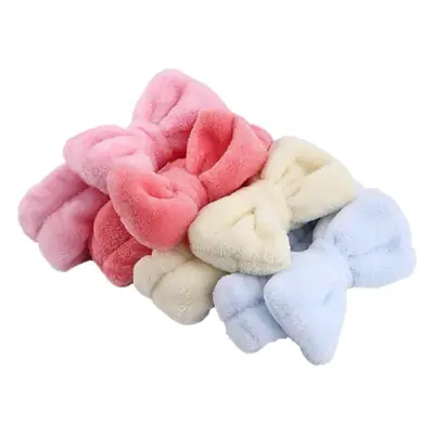 Yellow Fleece Bow Headscarf for Girls Boys